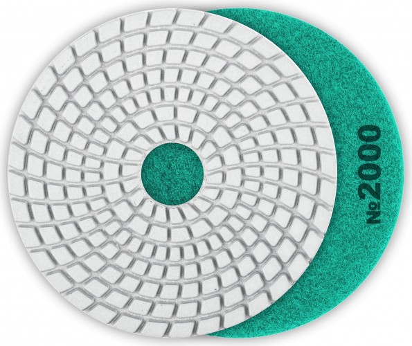 Алмазный гибкий шлифовальный круг ЗУБР Черепашка №2000 100мм для мокрого шлифования 29866-2000