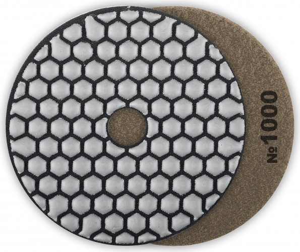 Алмазный гибкий шлифовальный круг ЗУБР Черепашка №1000 100мм для сухого шлифования 29868-1000
