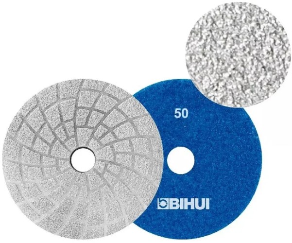 Алмазный гибкий шлифовальный круг BIHUI ø100мм, #50 для керамики (черепашка) DPV405 DPV405 - изображение 2