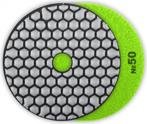 Алмазный гибкий шлифовальный круг ЗУБР Черепашка №50 100мм для сухого шлифования 29868-050