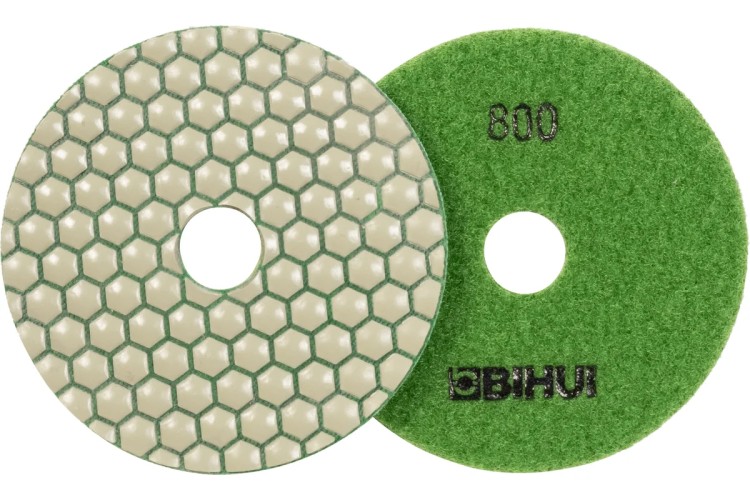 Алмазный гибкий шлифовальный круг BIHUI DPP480 (черепашка) ø100мм, #800, для сухой полировки