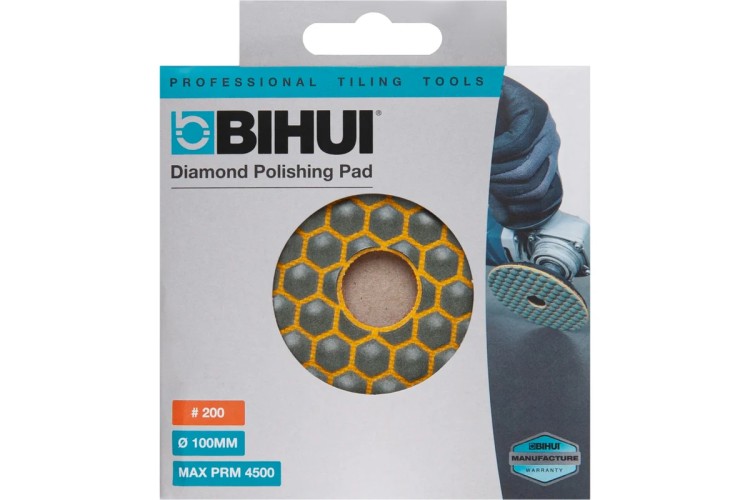 Алмазный гибкий шлифовальный круг BIHUI ø100мм, #200 для керамики (черепашка) DPP420 DPP420 - изображение 2