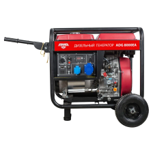 Дизельный генератор AMO ADG 8000EA + кожух для генератора 1400SS супер тихий - изображение 3