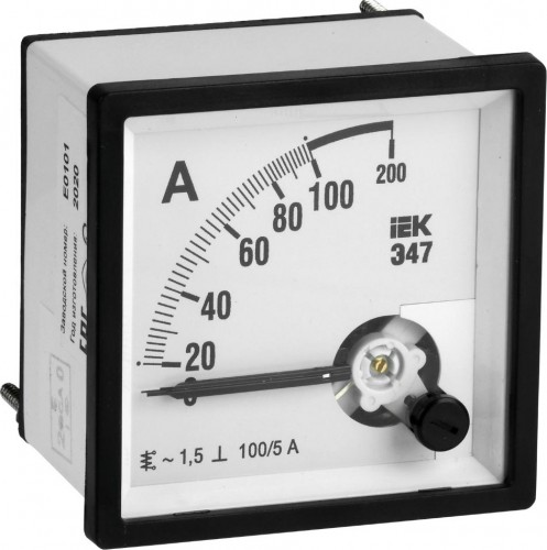 Амперметр IEK Э47 72х72мм 100/5А IPA10-6-0100-E