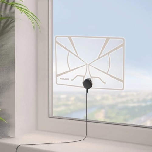 Антенна комнатная REXANT Ag-711 «Активная» с USB питанием на скотче до 23км от БС 34-0711 - изображение 3