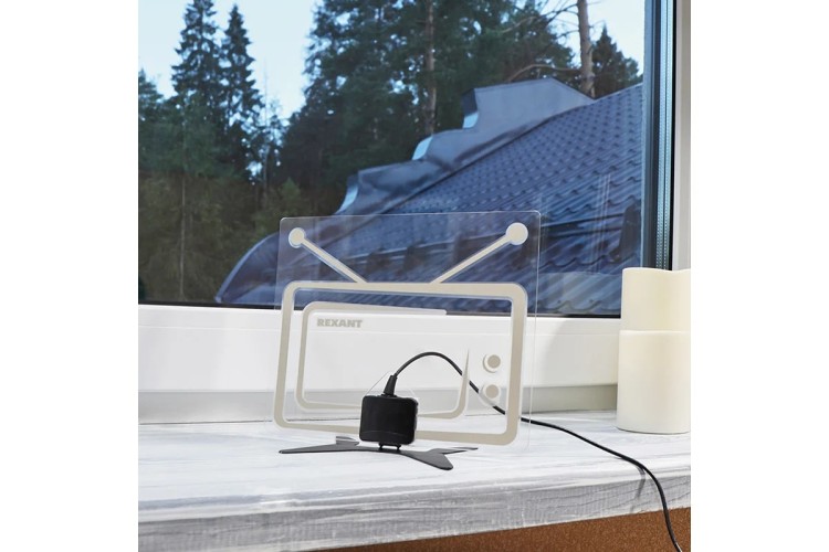 Антенна комнатная REXANT Ag-719 «Активная» с USB питанием до 20км от БС 34-0719 - изображение 3