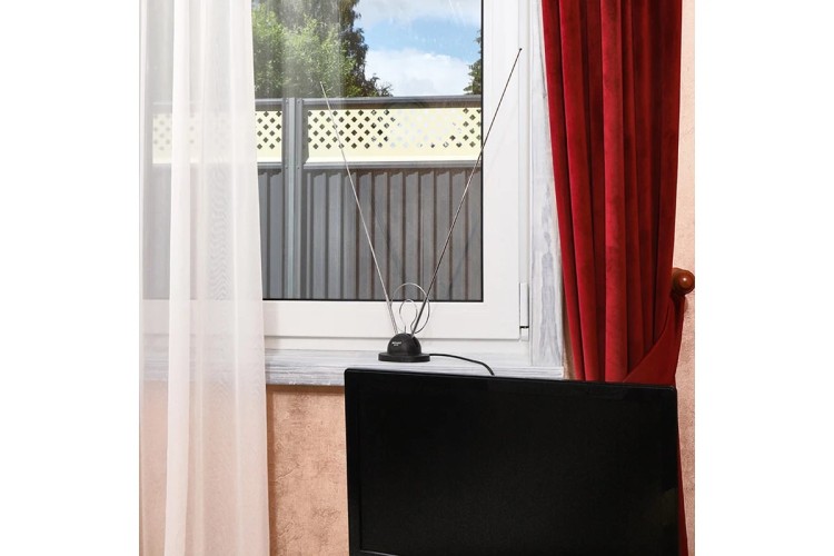 Антенна комнатная REXANT RX-105 телескопическая на подставке «Усы» 34-0105 - изображение 3