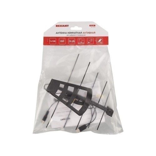 Антенна комнатная REXANT RX-269 «Активная» с USB питанием до 25км от БС 34-0269 - изображение 3