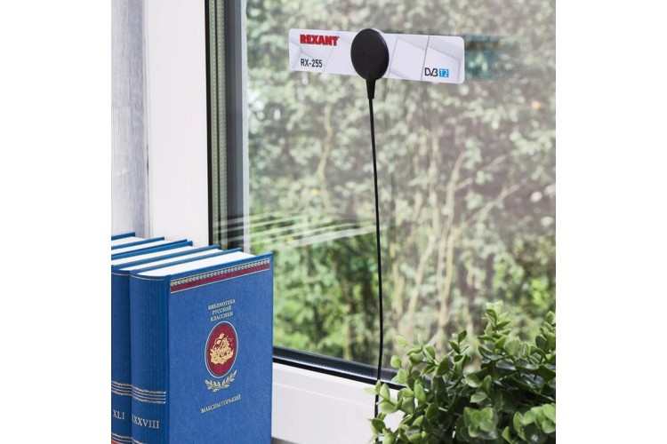 Антенна комнатная REXANT RX-255 на присоске до 7км от БС 34-0255 - изображение 4