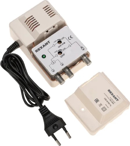 Антенный усилитель REXANT RX-200 ТВ сигнала на 2 выхода 34-0772 - изображение 5