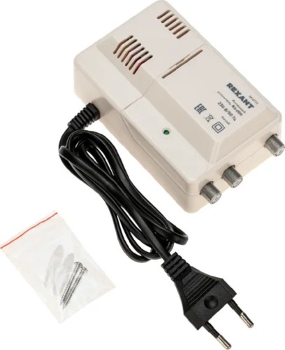 Антенный усилитель REXANT RX-200 ТВ сигнала на 2 выхода 34-0772