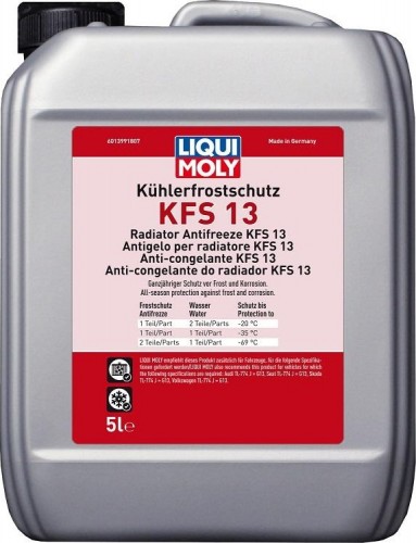 Антифриз-концентрат LIQUI MOLY Kuhlerfrostschutz KFS 13 5 л. красный 21140 21140