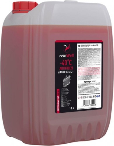 Антифриз REINWELL G12+ 10 л красный 3209