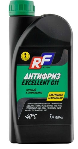 Антифриз RUSEFF EXCELLENT G11 зеленый 1 л 17341N 17341N