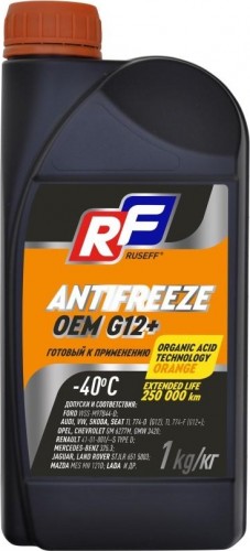 Антифриз RUSEFF ОЕМ G12+ оранжевый 1 л 17235N 17235N