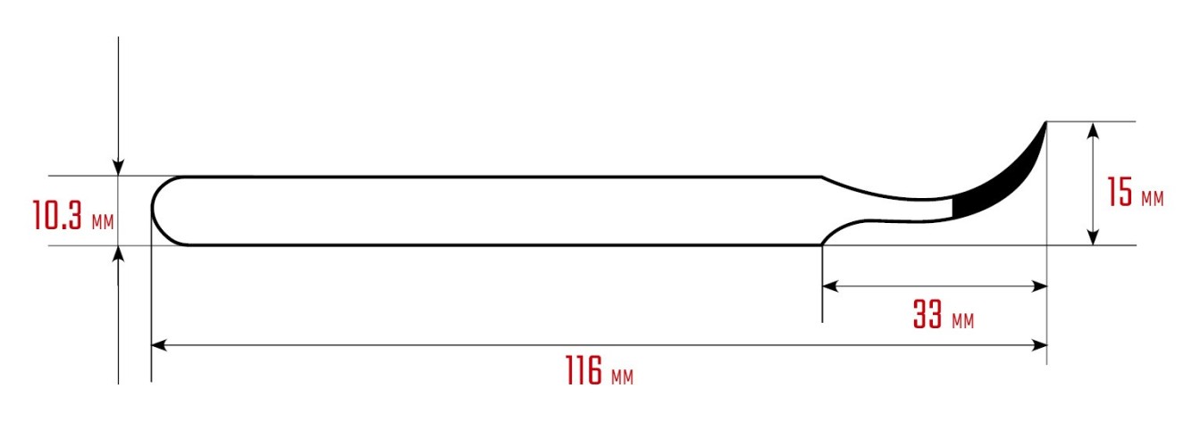 Антистатический пинцет прецизионный KRAFTOOL 222126 изогнутый 116 мм, антимагнитный - изображение 3