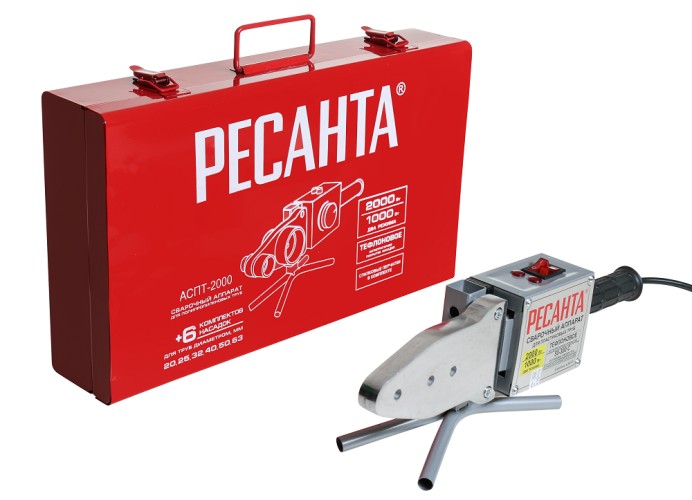 Аппарат для сварки пластиковых труб Ресанта АСПТ-2000 65/55 - изображение 5