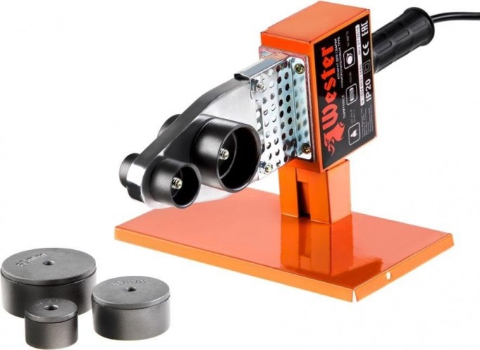 Аппарат для сварки полипропиленовых труб WESTER DWM1500LE с насадками 6шт. 179-031