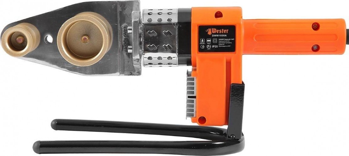 Аппарат для сварки полипропиленовых труб WESTER DWM 1000A с насадками 6шт. 178-004 - изображение 3