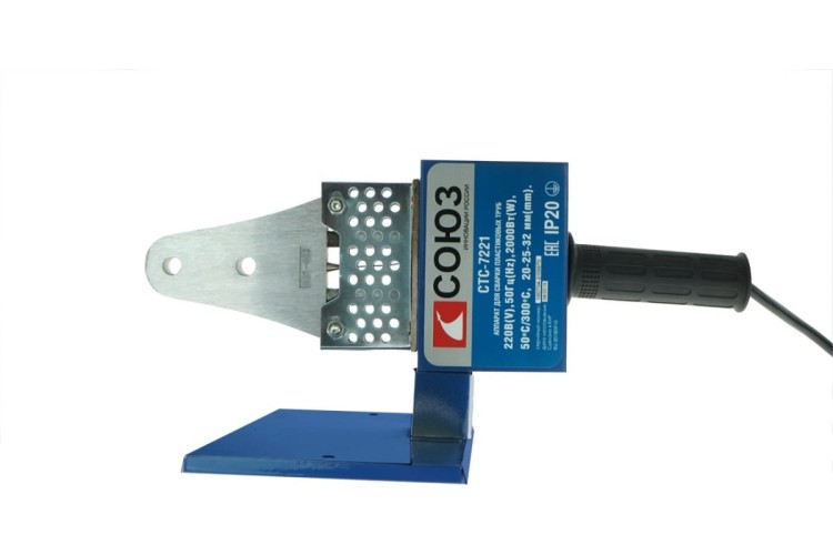 Аппарат для сварки полипропиленовых труб СОЮЗ СТС-7221 с насадками