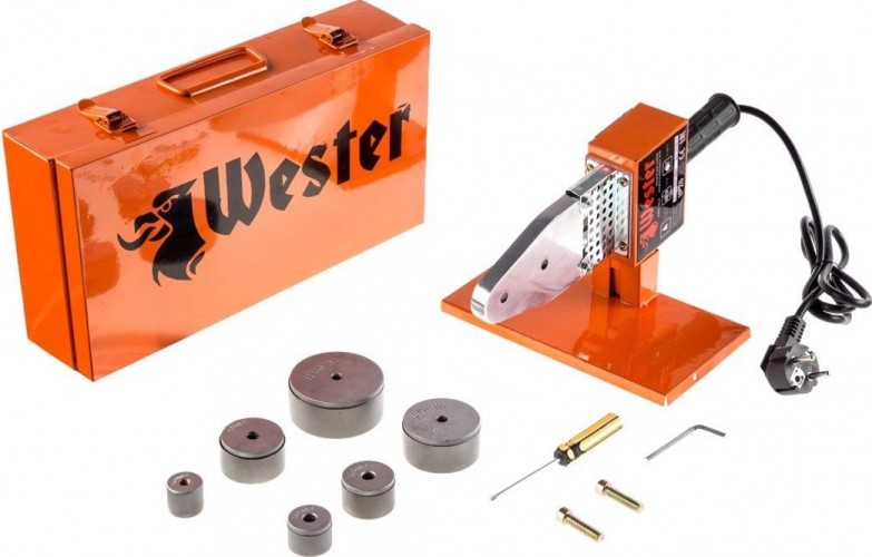 Аппарат для сварки полипропиленовых труб WESTER DWM1500LE с насадками 6шт. 179-031 - изображение 5