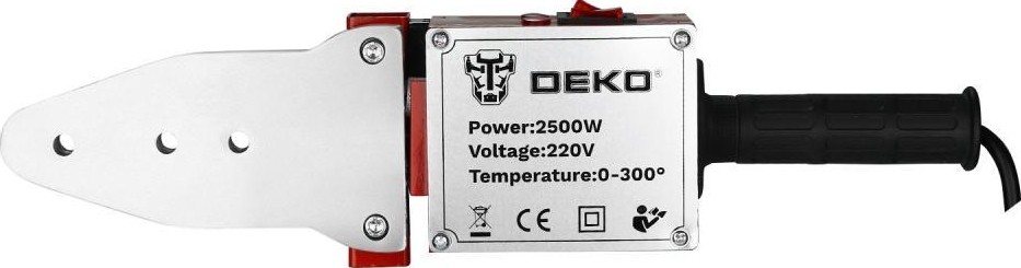 Аппарат для сварки полипропиленовых труб DEKO PPWM2500W в металлическом кейсе, 4 насадки (20-40 мм) 063-4248 - изображение 2