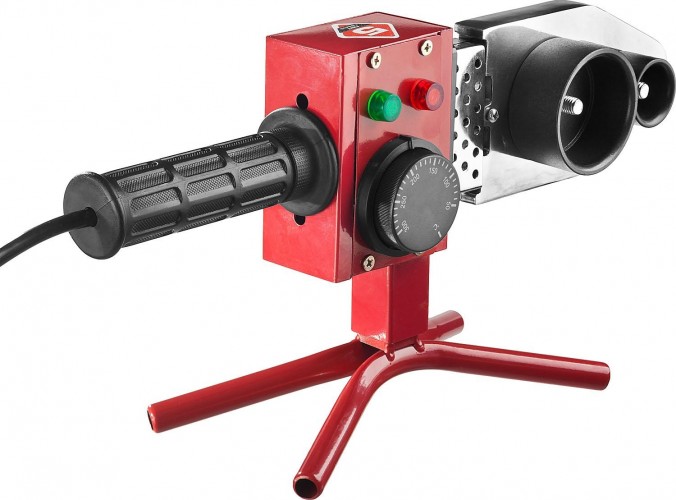 Аппарат для сварки полипропиленовых труб ЗУБР МАСТЕР (паяльник) для 800 вт, 50-300с, насадки 20, 25, 32 АСТ-800 - изображение 4