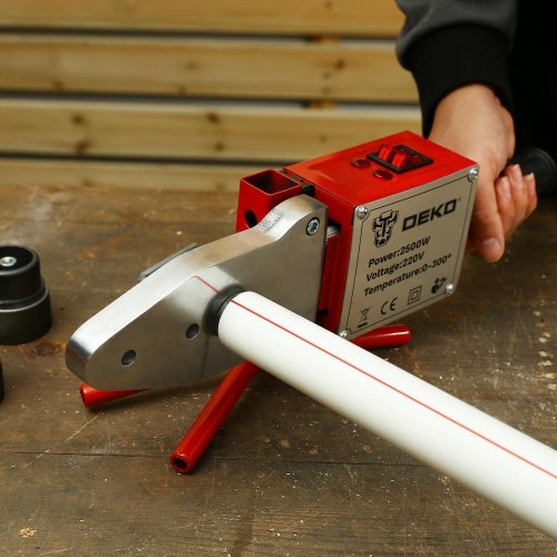 Аппарат для сварки полипропиленовых труб DEKO PPWM2500W в металлическом кейсе, 4 насадки (20-40 мм) 063-4248 - изображение 4