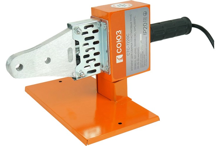 Аппарат для сварки полипропиленовых труб СОЮЗ СТС-7220С с насадки 3шт., кейс - изображение 2