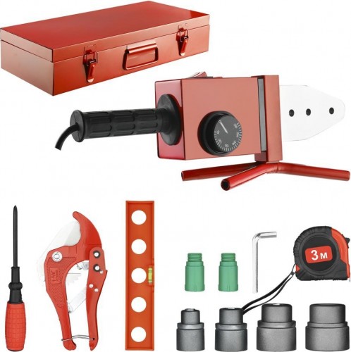 Аппарат для сварки полипропиленовых труб DEKO PPWM2500W в металлическом кейсе, 4 насадки (20-40 мм) 063-4248 - изображение 3