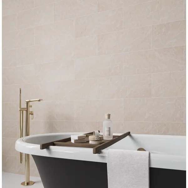 Стеновая панель ПВХ Artens Венецианский мрамор бежевый 1200x250x10 мм 1.2 м2 4шт - изображение 6