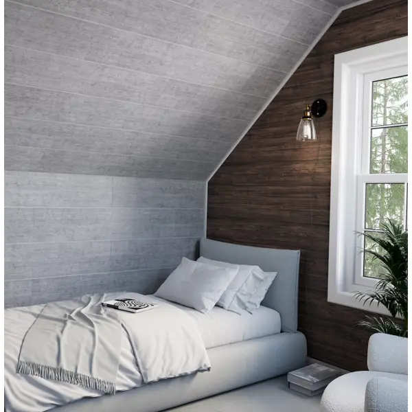 Стеновая панель ПВХ Artens Колорадо серый 1200x250x10 мм 1.2 м2 4шт - изображение 6