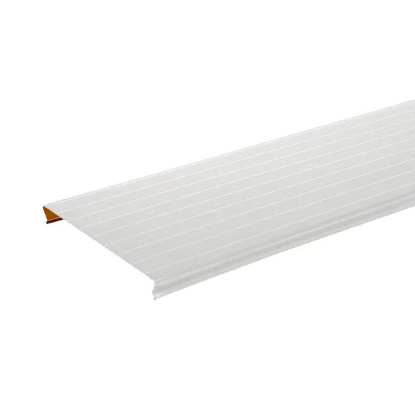 Набор реек Artens 2.5x0,15  м цвет жемчужно-белый с металлической полосой - изображение 2