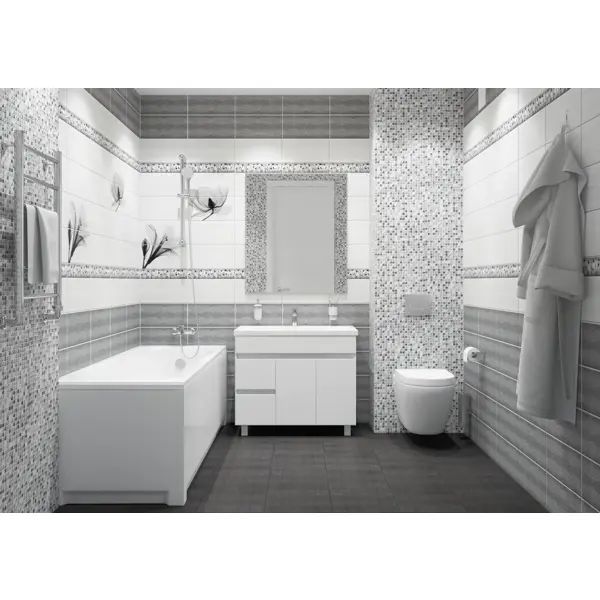 Стеновая панель ПВХ Artens Нимфея мозаика 2700x375x8 мм 1.012 м2 - изображение 3