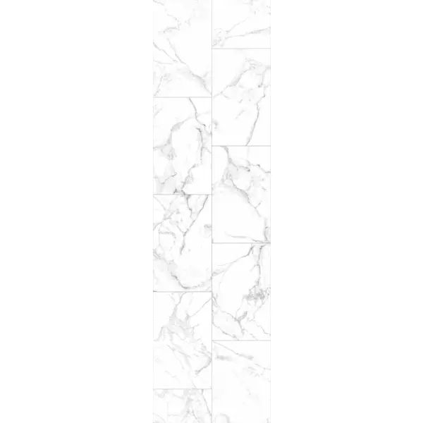 Комплект стеновых панелей ПВХ Artens Белый мрамор 2700x375x8 мм 2.03 м2 2 шт - изображение 2