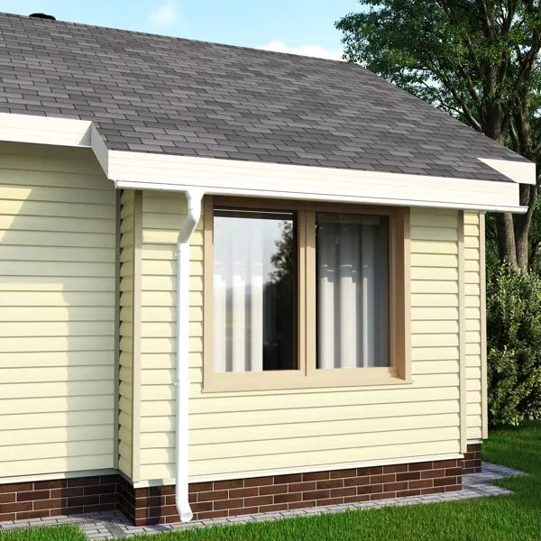 Сайдинг виниловый Artens Брус 3 м Ваниль 0.615 м2 - изображение 3