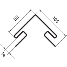 Угол наружный Artens 3000 мм цвет зеленый - изображение 7
