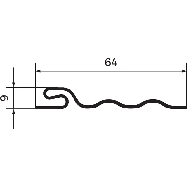 Планка стартовая к сайдингу Artens 3000 мм цвет серебристый - изображение 3