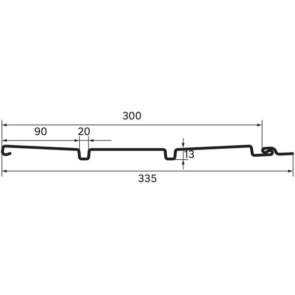 Софит ПВХ Artens 3 м белый - изображение 3