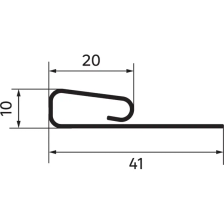 Планка финишная Artens цвет серый - изображение 5