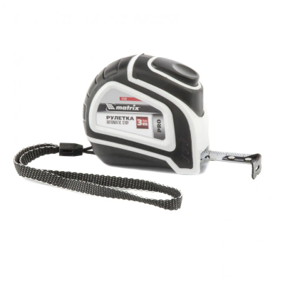 Рулетка Autostop,5 мх19 мм,двухкомпонентный корпус,автоматическая фиксация,Pro Matrix - изображение 9