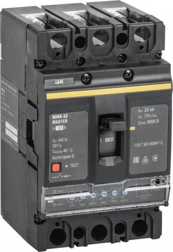Автоматический выключатель IEK MASTER ВА88-32 3п 125А 25кА SVA10-3-0125-02