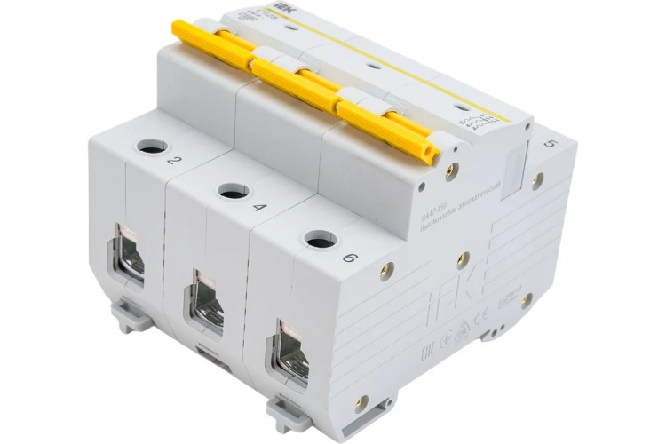 Автоматический выключатель IEK KARAT модульный 3п C 125A 15кA BA47-150  MVA50-3-125-C - изображение 2