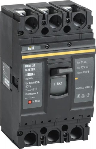 Автоматический выключатель IEK MASTER ВА88-37 3п 320А 35кА SVA40-3-0320-02