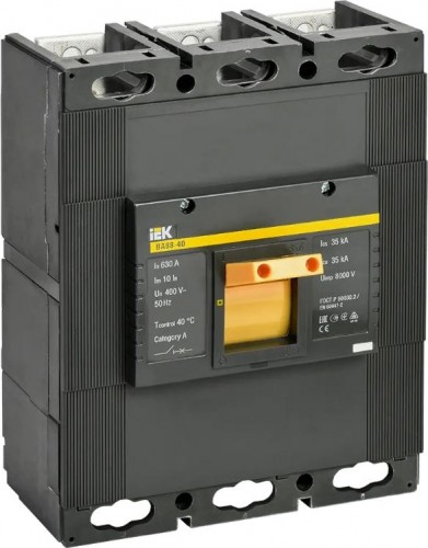 Автоматический выключатель IEK ВА 88-40 3п 630А 35кА SVA50-3-0630