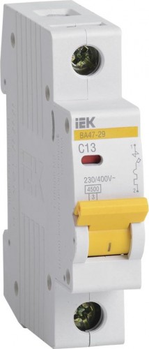 Автоматический выключатель IEK ВА47-29 1Р 13А 4,5кА С MVA20-1-013-C