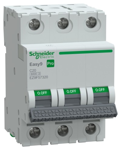 Автоматический выключатель SCHNEIDER ELECTRIC 20А Easy9 Pro 3P C 6 кA EZ9F57320