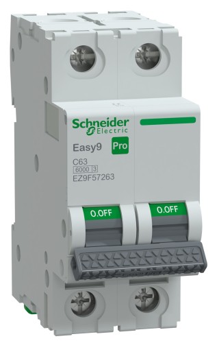 Автоматический выключатель SCHNEIDER ELECTRIC 63А Easy9 Pro 2P C 6 кA EZ9F57263