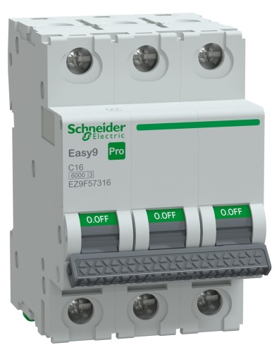 Автоматический выключатель SCHNEIDER ELECTRIC 16А Easy9 Pro 3P C 6 кA EZ9F57316