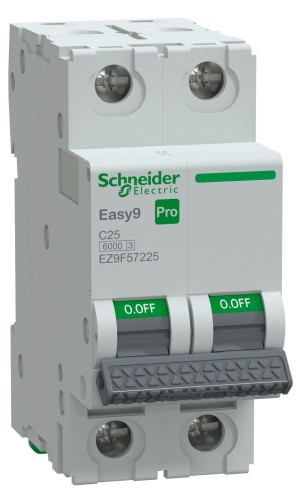 Автоматический выключатель SCHNEIDER ELECTRIC 25А Easy9 Pro 2P C 6 кA EZ9F57225